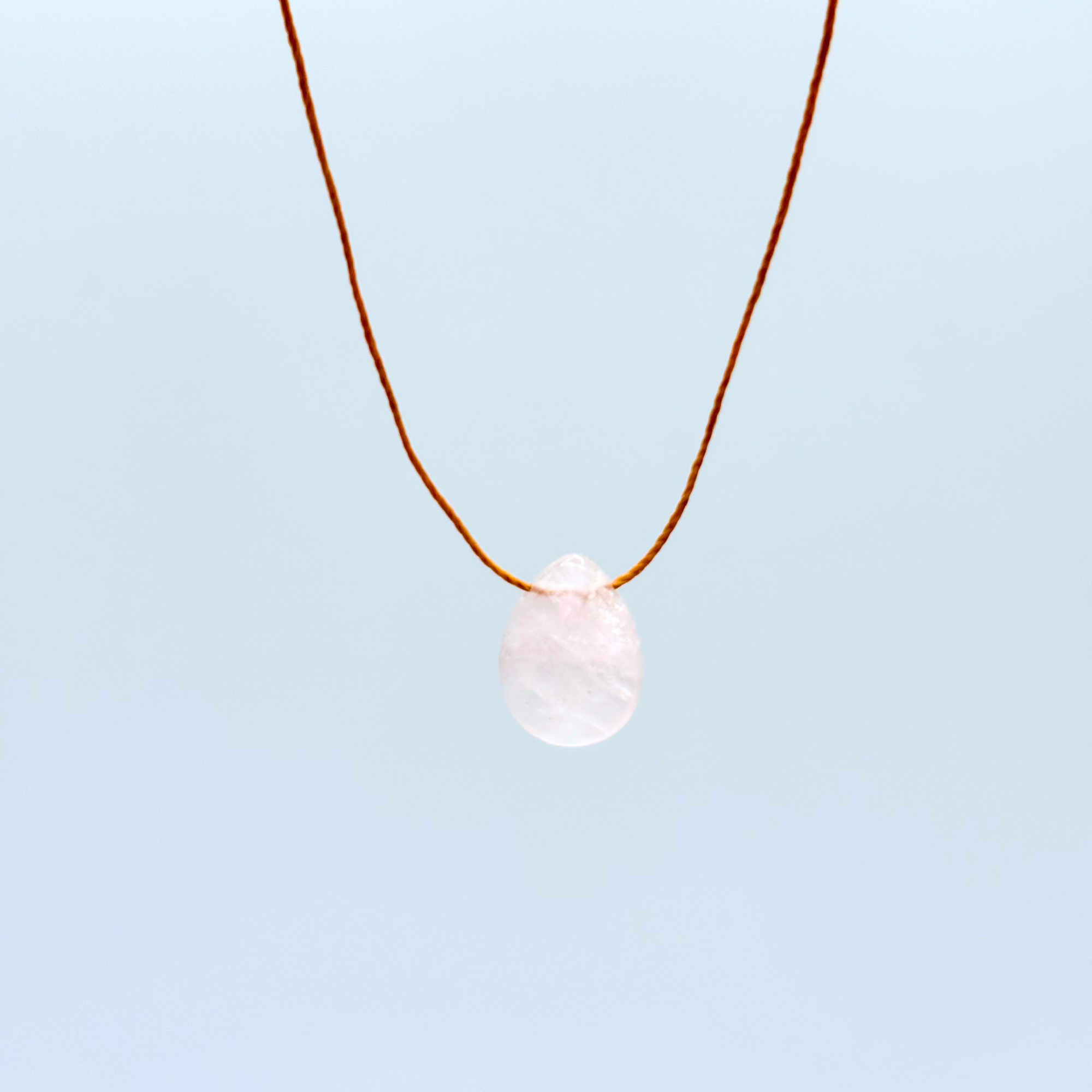 Love Yourself Pink Quartz Necklace