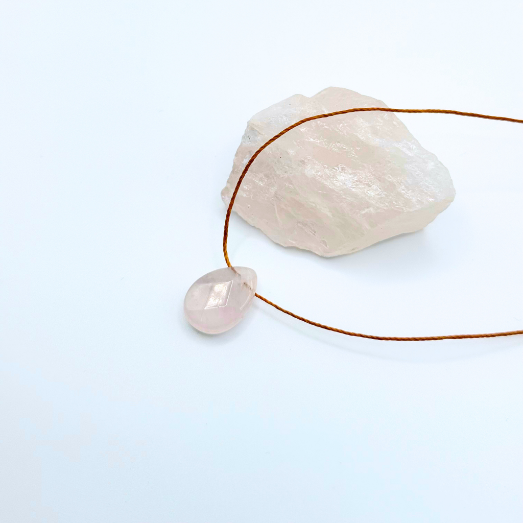 Love Yourself Pink Quartz Necklace