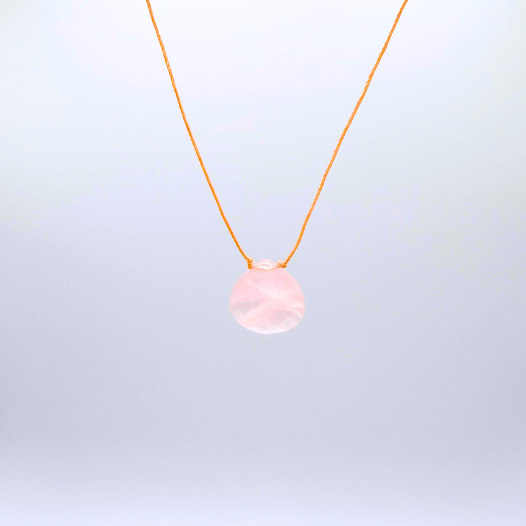 Love Yourself Pink Quartz Necklace XL