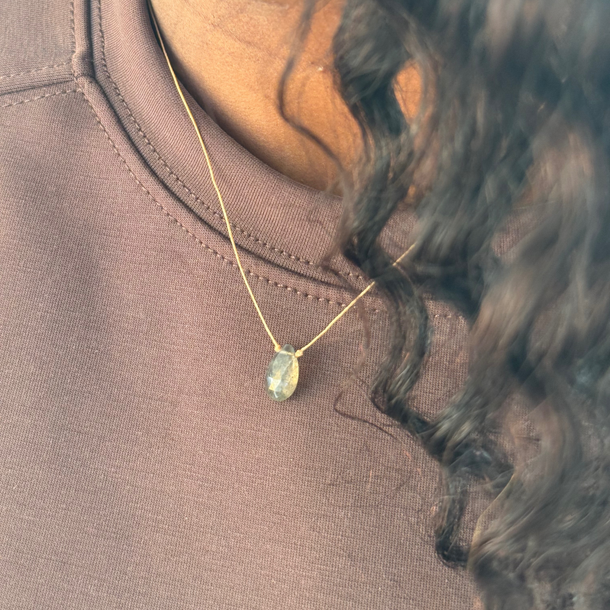 Labradorite Pendant Necklace – Dream Big