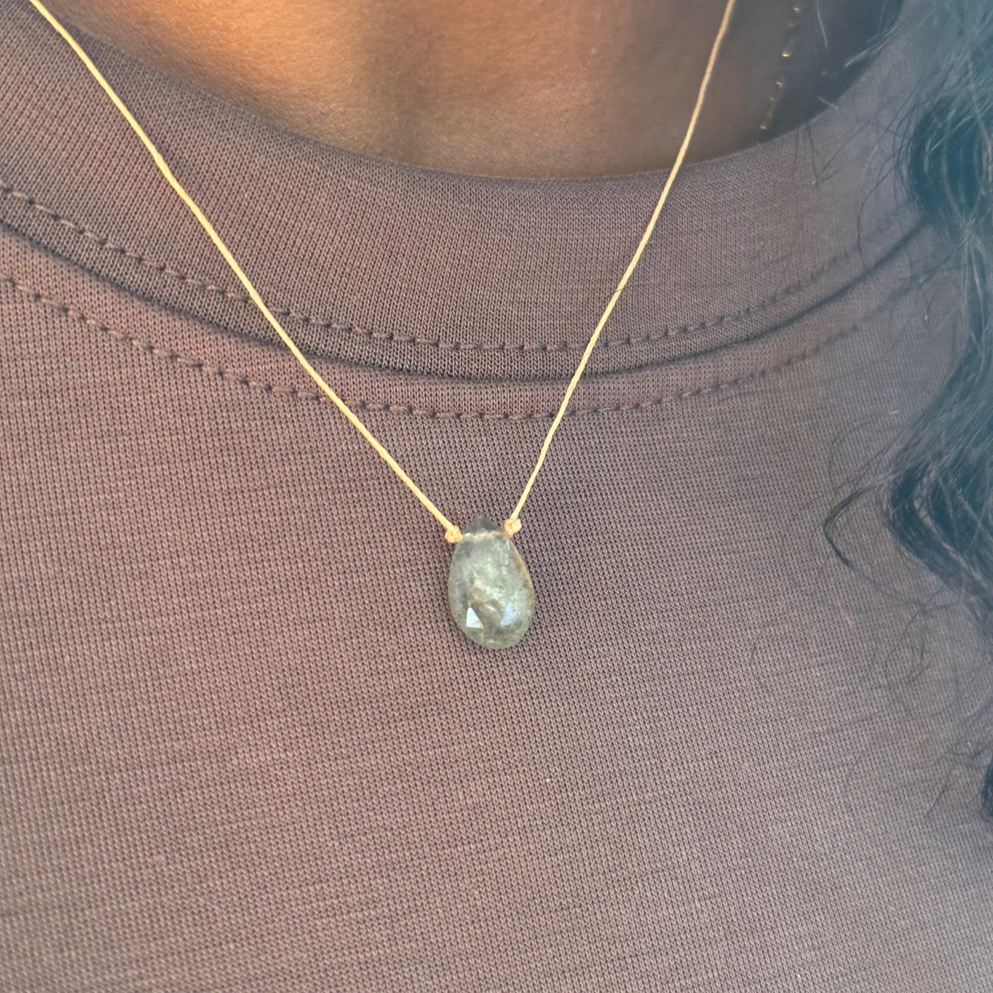 Labradorite Pendant Necklace – Dream Big