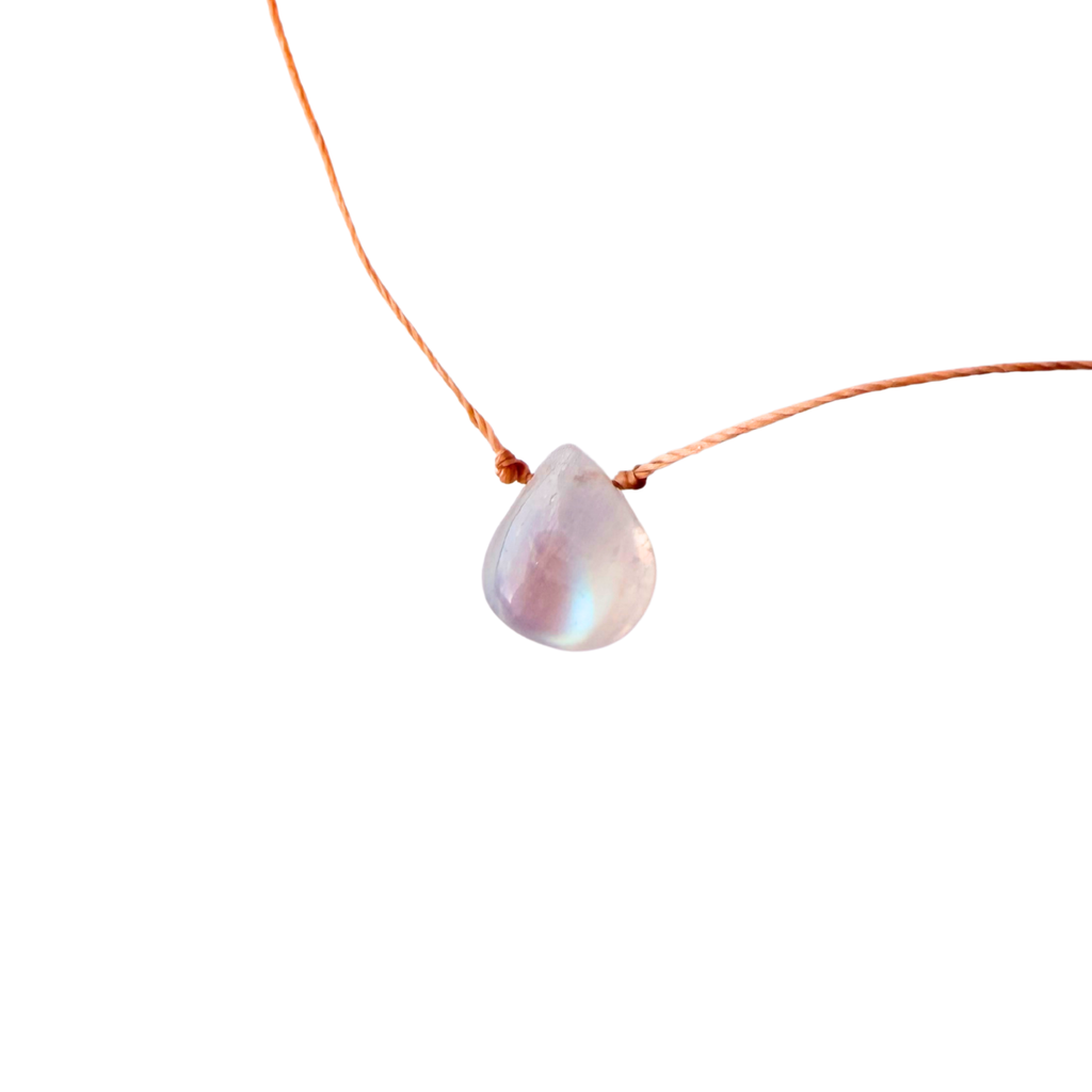 Natural Moonstone Pendant Necklace – Fresh Start