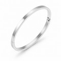 Personalised Silver Stainless Steel Engraved Bracelet for Women