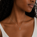 Silver Alphabet Letter Initial Pendant
