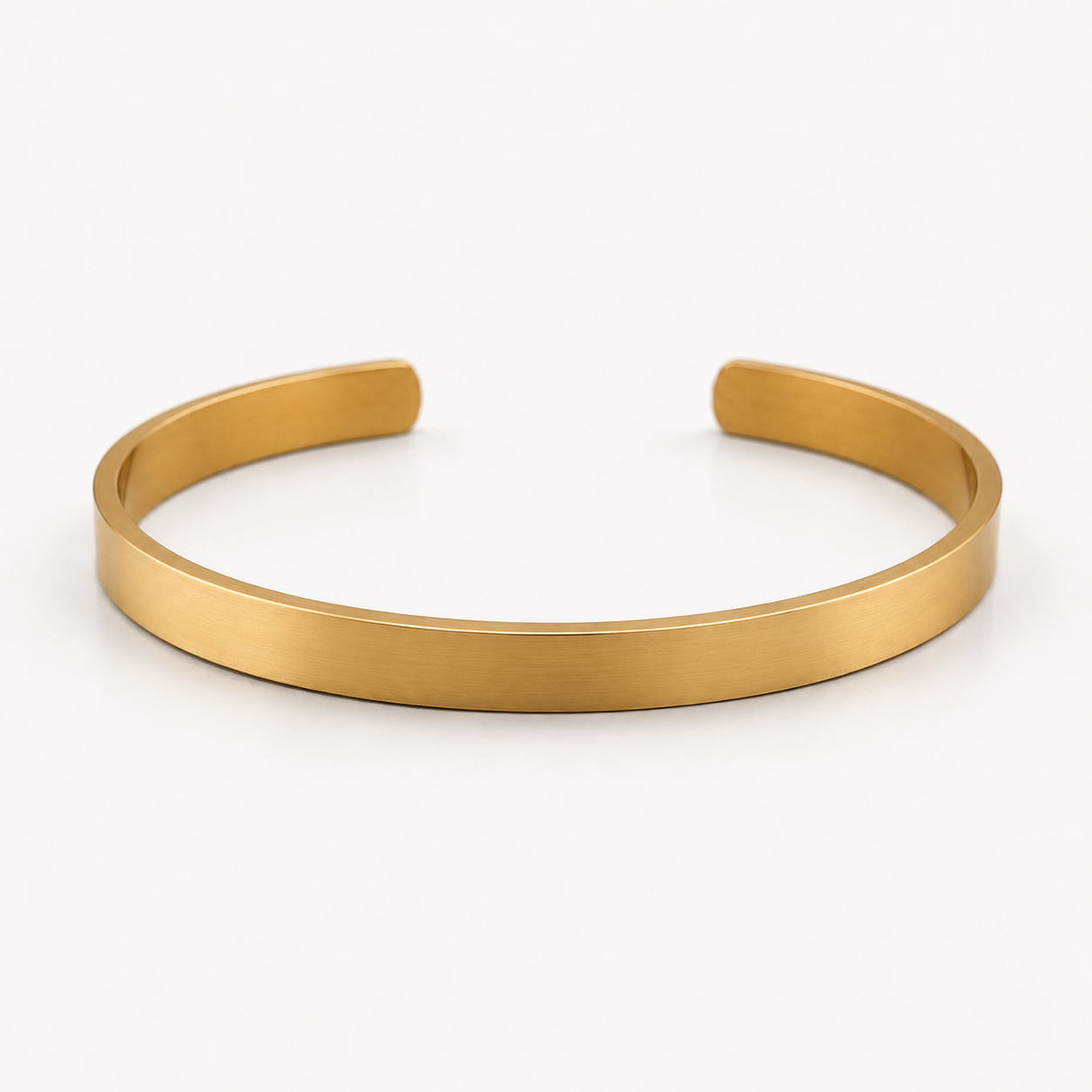Personalised Stainless Steel 18K Gold Plated Adjustable Stainless Steel Engraved Cuff Bracelet for Men