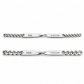 Personalised Couple Bracelet Set Matching Engraved Bracelets for Him & Her Twisted Stainless Steel Gift