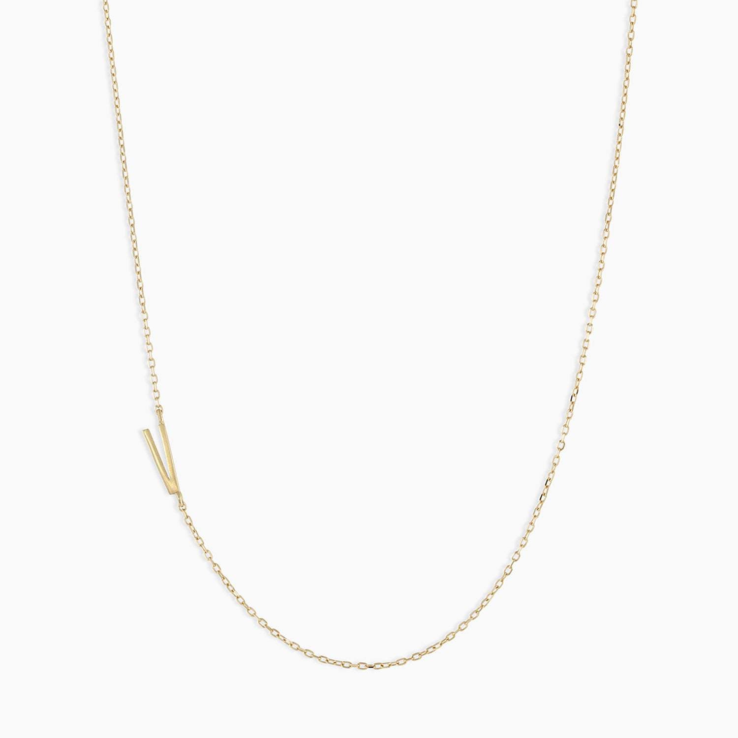 Alphabet Initial Necklace – 18K Gold Plated Letter Necklace for Women Minimalist Alphabet Necklace Custom Name Jewellery Gift for Her