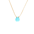 Blue Chalcedony Pendant Necklace - Peaceful Mind