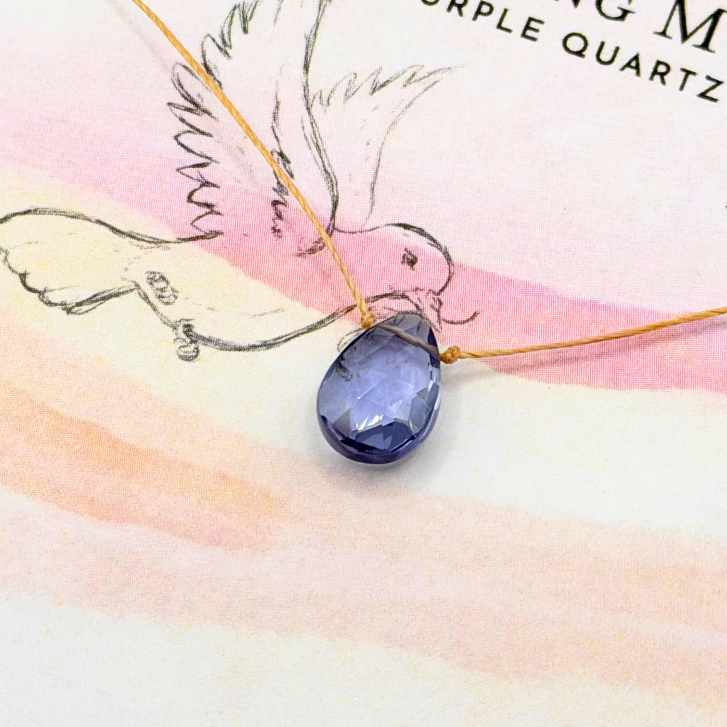 Purple Quartz Pendant Necklace for an Amazing Mum