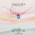 Purple Quartz Pendant Necklace for an Amazing Mum